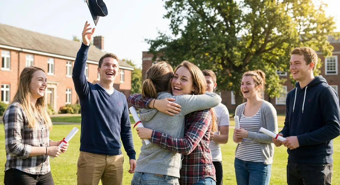 Diverse students studying and collaborating together